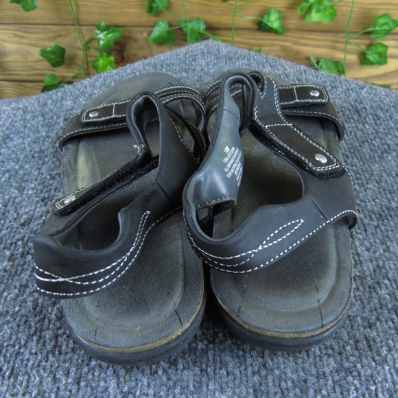 Khombu Ava Women's Black Sport Sandals Size 10 Synthetic Comfort Hook-and-Loop - Picture 4 of 6
